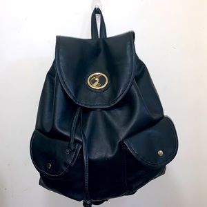 Baby Phat black faux leather back pack